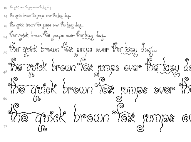 Geez... Seriously??!!.. font waterfall